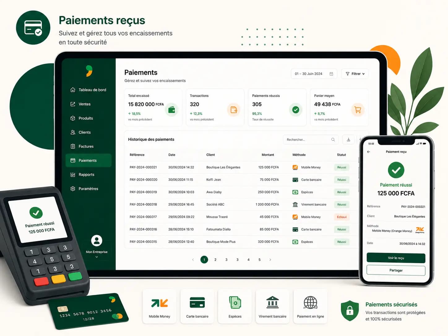 Paiement et terminal de caisse Lummo
